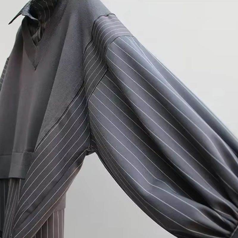 Chic layered blouse for women. Comfortable stylish top, great for office & casual fashion.