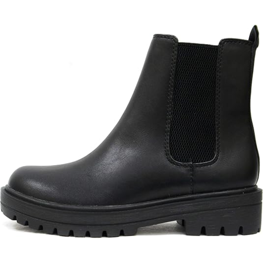 Chic women's low heel Chelsea ankle boots; the ultimate stylish and comfortable fall/winter footwear.