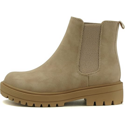 Essential fall fashion: Women's stylish low heel Chelsea ankle boots for comfortable winter wear.