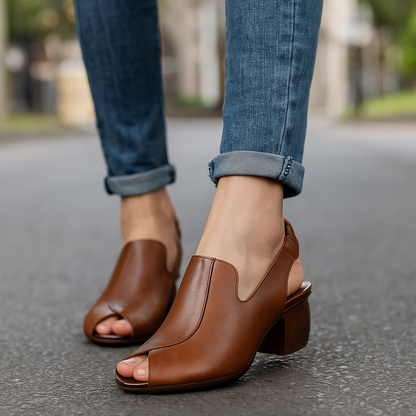 Elegant women's block heel slingbacks, designed for chic style & all-day wear.
