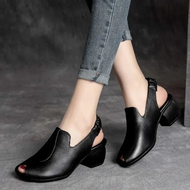 Women's dressy slingback block heels, offering comfort and style for women's fashion.