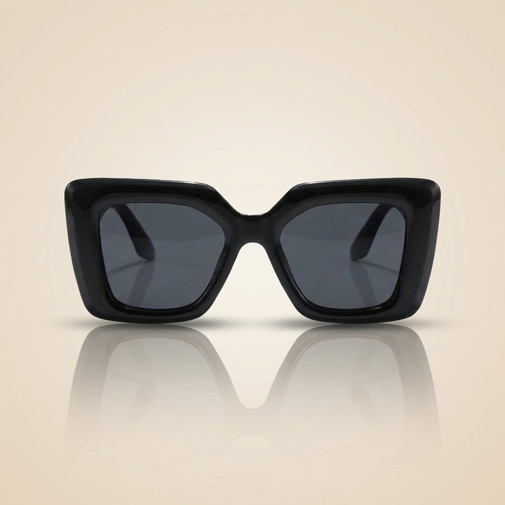 Women's accessories: sleek square sunglasses with chic frames and UV protective lenses.