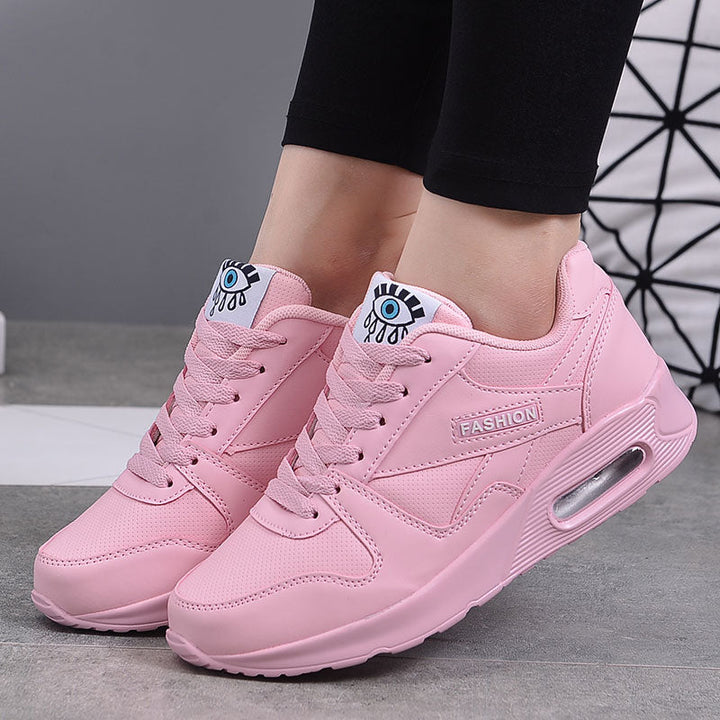 Stylish Valencia vegan leather chunky platform sneakers. Trendy women's footwear for casual fashion.