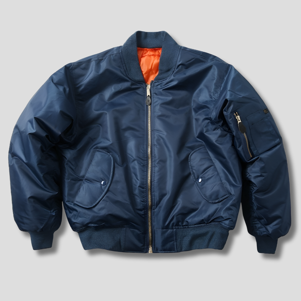 Versatile women's classic bomber jacket. Hip-length outerwear, ideal for everyday style & layering.