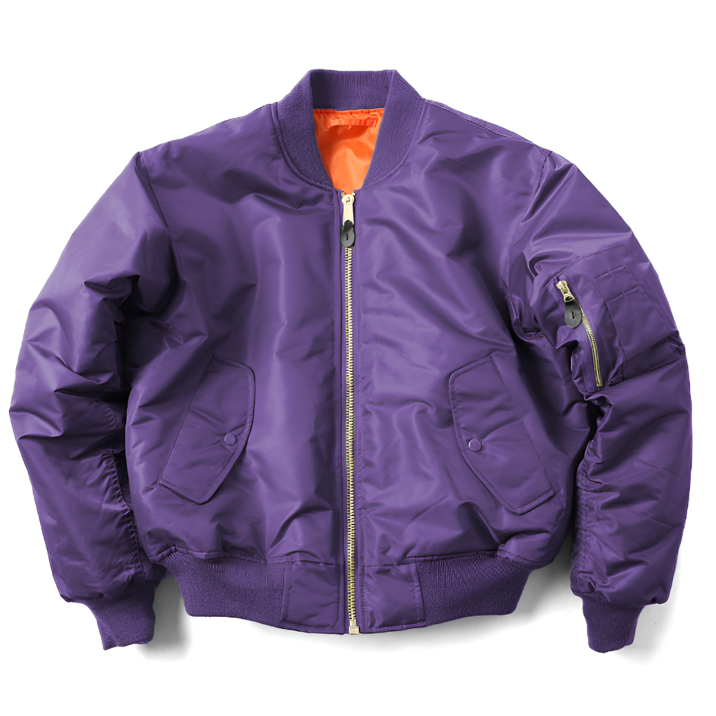 Classic women's bomber jacket. Timeless hip-length outerwear piece for versatile everyday fashion.