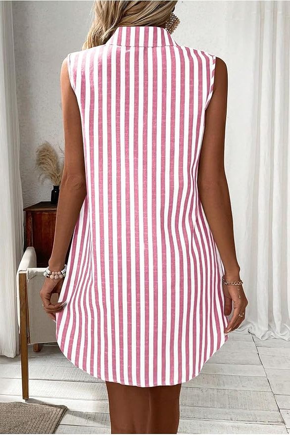 Elegant & comfortable women's midi dress with a relaxed fit. Perfect classic everyday style, machine washable.