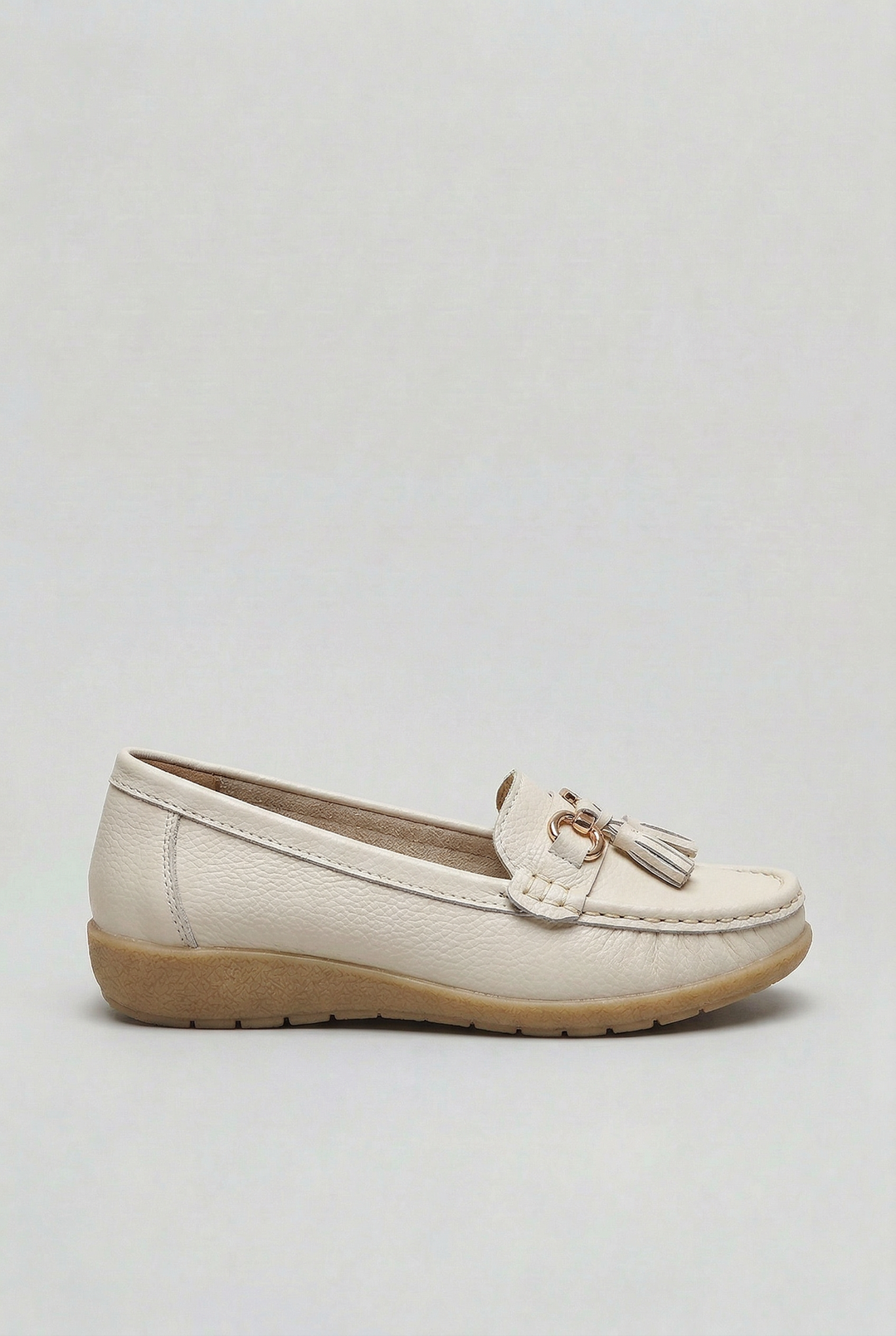 Plush interior of women's slip-on loafers, ensuring cushioned comfort for all-day versatile wear.