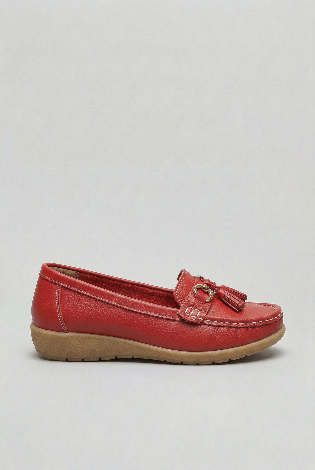 Women's classic loafers effortlessly styled, proving their versatility for everyday and casual occasions.