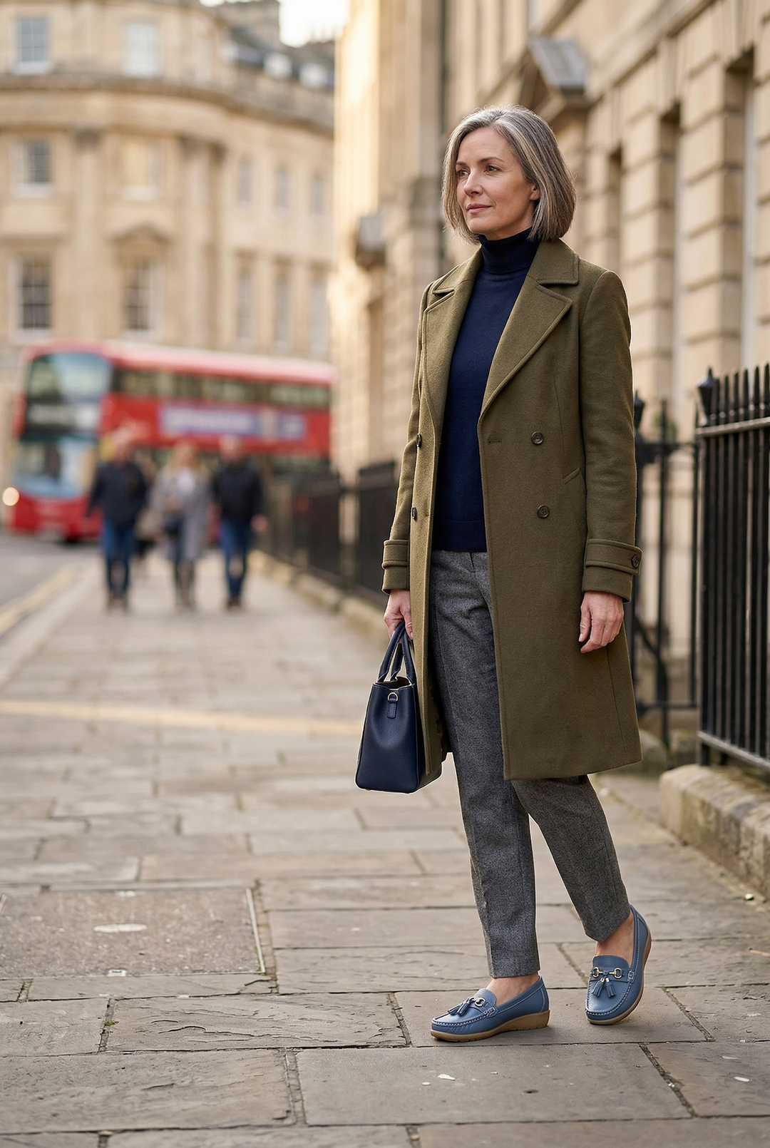 Side profile of versatile women's classic loafers, perfect for casual or everyday stylish outfits.