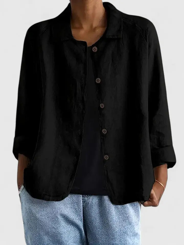 Lightweight women's casual top offering soft comfort. Classic, simple design, perfect for everyday style.