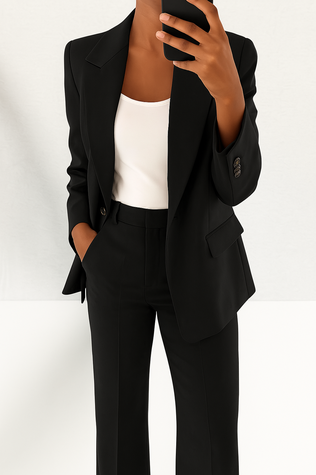 Women's Power Suit: Confident & stylish blazer and pants set for ambitious professional women.