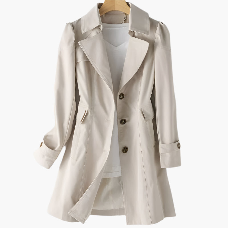 Women's classic trench coat, a comfortable yet chic outerwear piece for casual styles and versatile fashion.