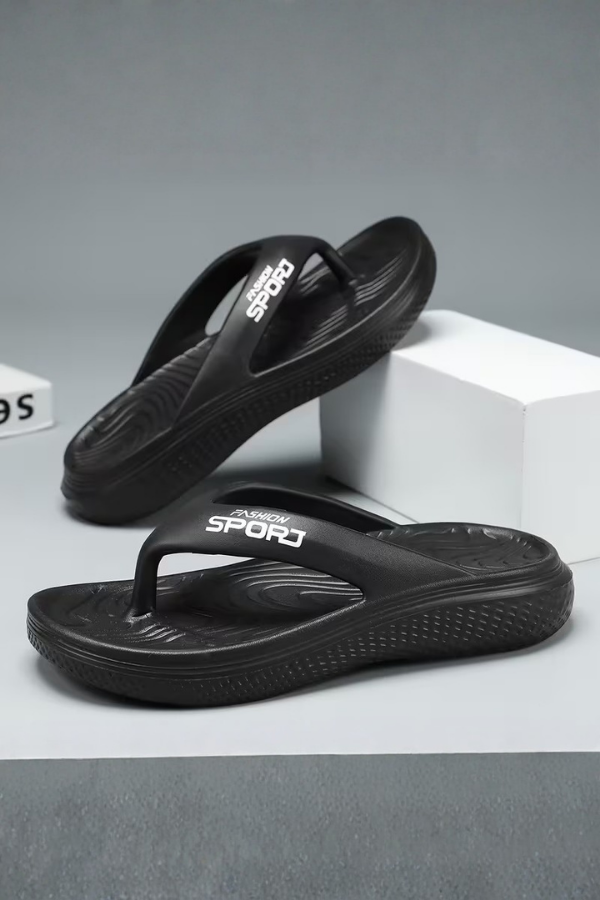 Lightweight women's slip-on flip-flops with cloud-like soft sole for casual beach & summer wear.
