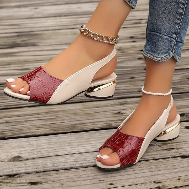 Cushioned slip-on leather sandals for women, offering ultimate comfort and support for casual summer wear.