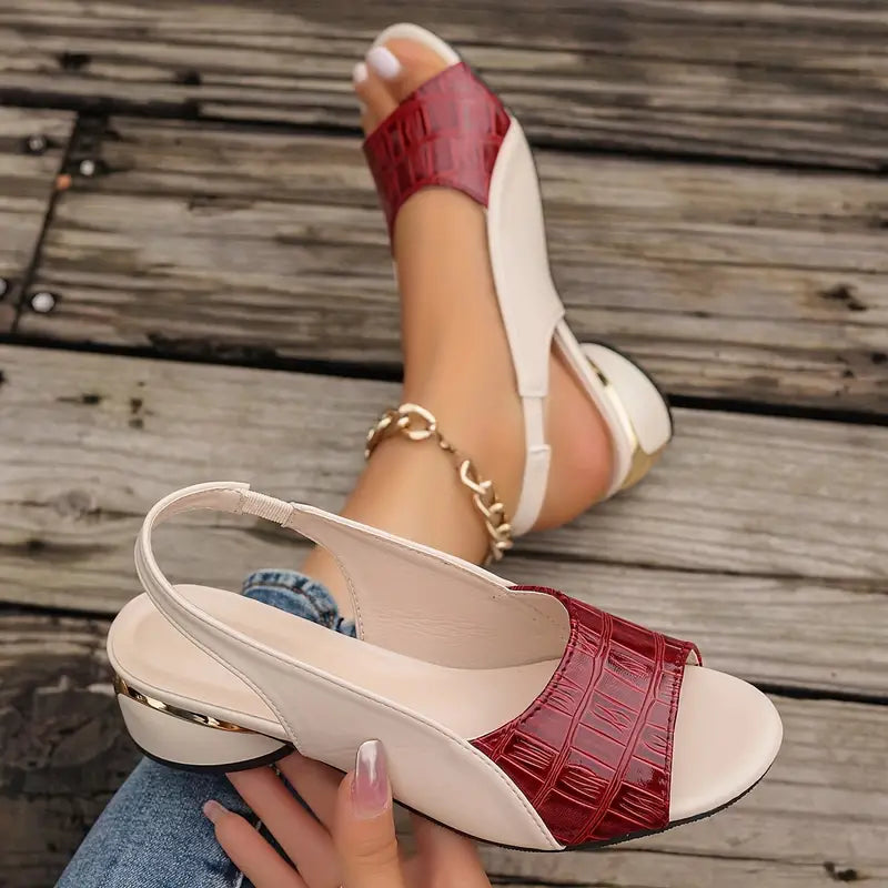 Elegant women's leather sandals, versatile for any warm weather occasion, providing all-day cloud-soft comfort.
