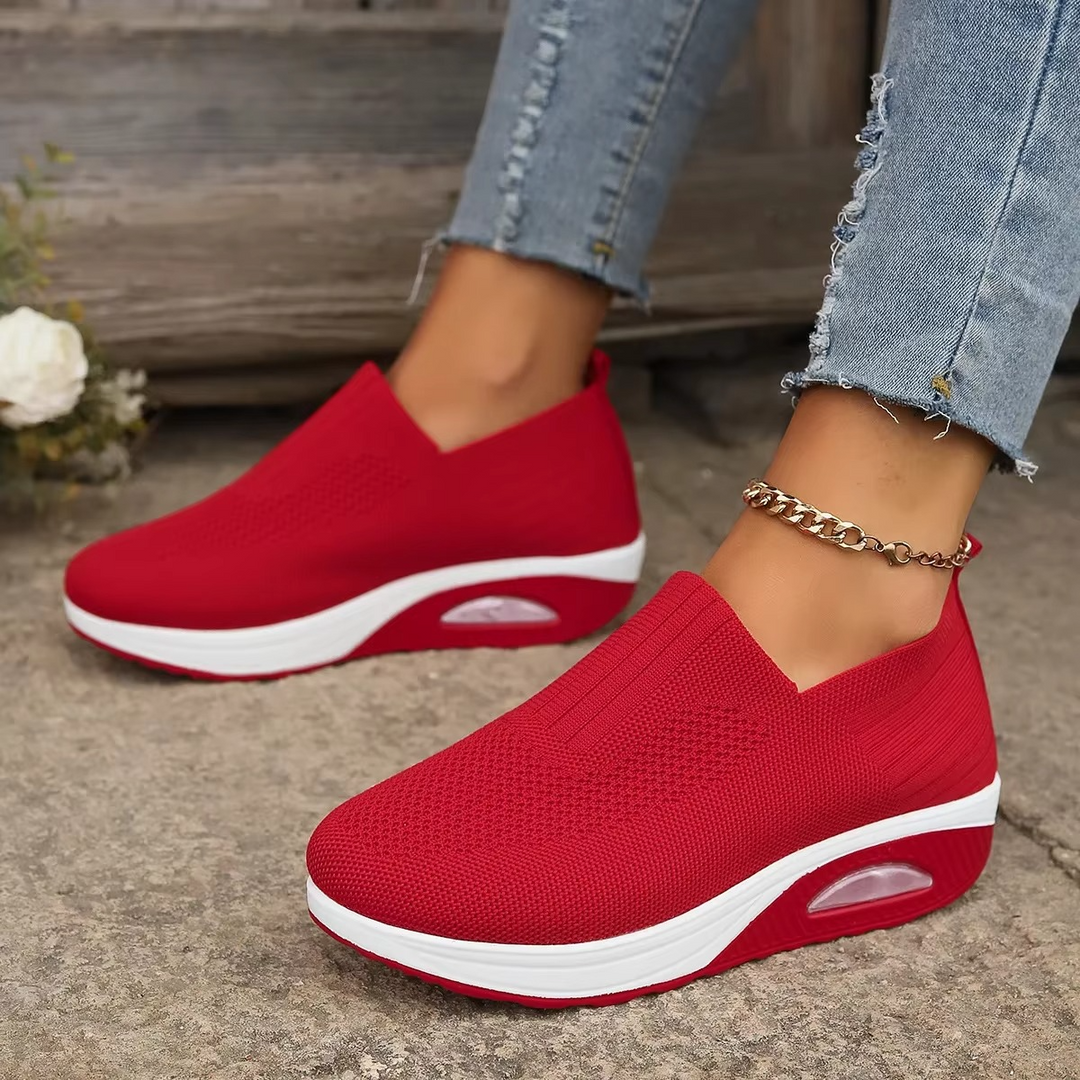 Women's orthopedic comfort shoes, air-cushion technology for pain relief and active walking.