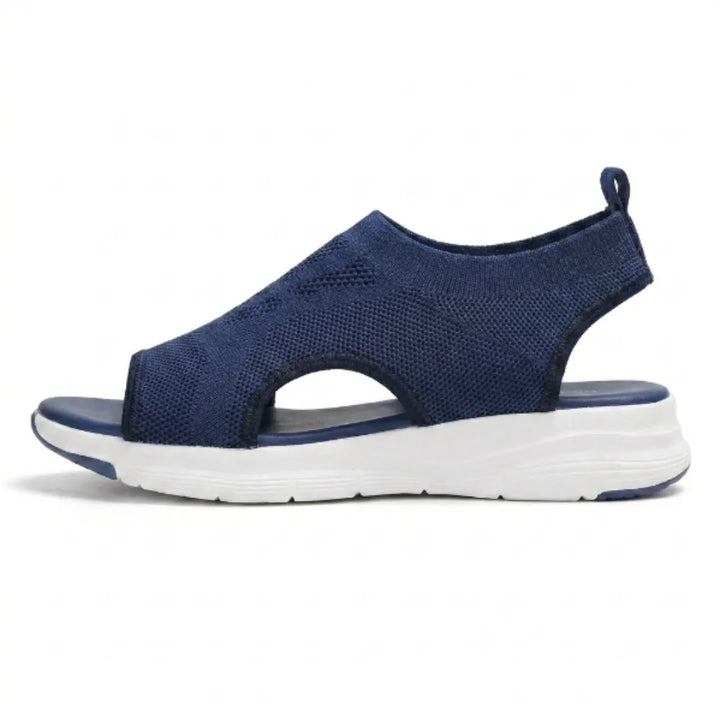 Women's orthopedic walking wedge sandals for ultimate comfort & foot support on the go.