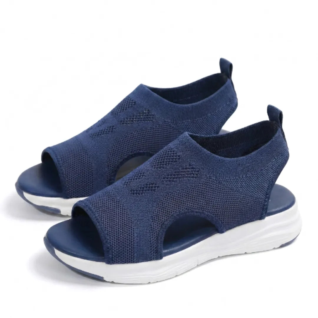 Casual women's summer wedge sandals, providing breathable comfort and orthopedic support.