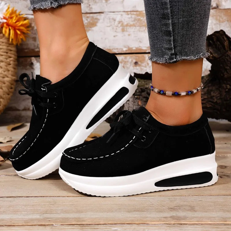 Casual women's footwear: orthopedic comfort walkers with cushioned, shock-absorbing soles.