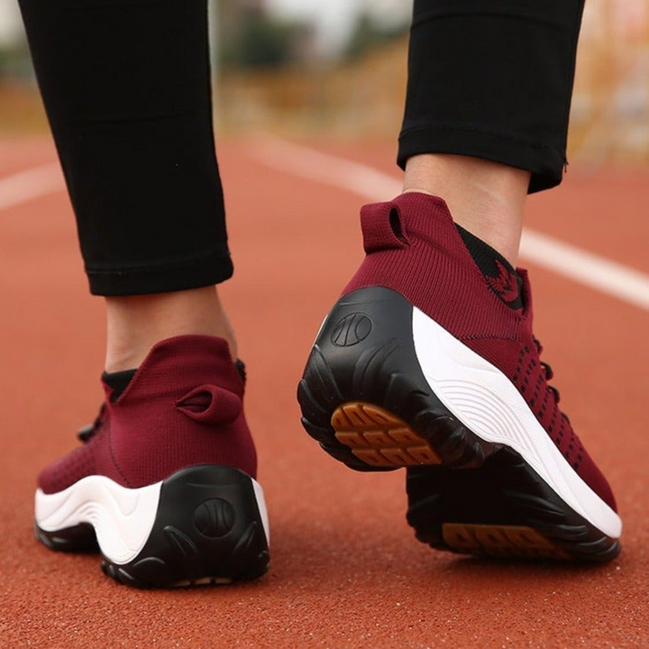 Comfortable women's footwear for walking, engineered with essential arch support.