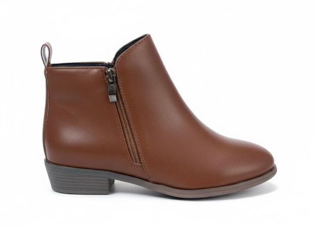 Stylish women's ankle boots perfect for casual or workwear, featuring a block heel & rounded toe.