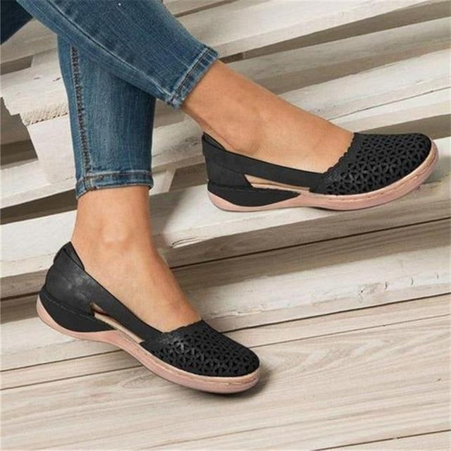 Elegant women's wide-fit loafers, offering bunion relief and ultimate comfort for everyday foot health.