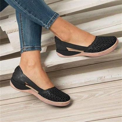 Elegant women's wide-fit loafers, offering bunion relief and ultimate comfort for everyday foot health.