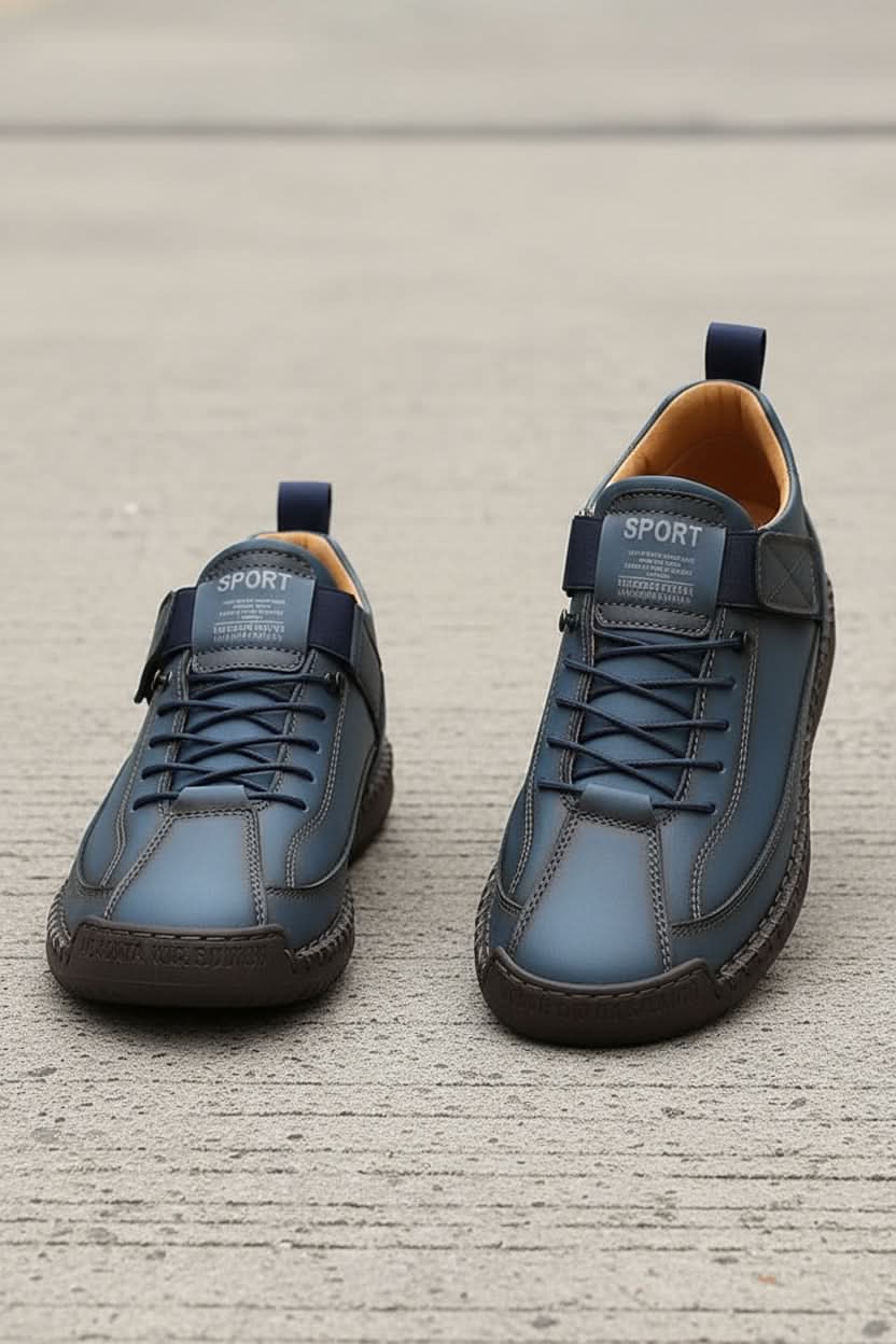 Modern white women's slip-on walking trainers, offering versatile everyday comfort and style.