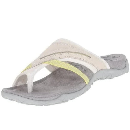 Stylish women's wedge orthotic sandals with adjustable cross straps & arch support, perfect for casual summer comfort.