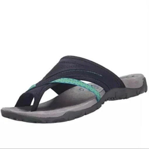 Orthotic women's cross strap sandals providing ultimate arch support & comfort, perfect for summer casual wear.