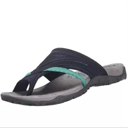 Orthotic women's cross strap sandals providing ultimate arch support & comfort, perfect for summer casual wear.