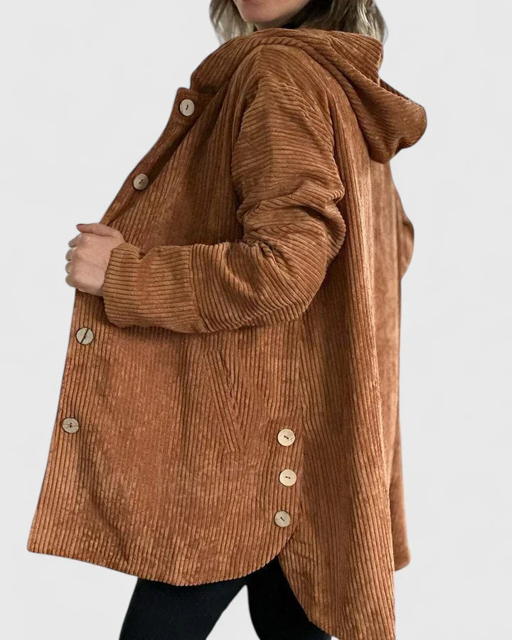 Chic women's hooded jacket, supremely comfortable for everyday style & casual layering. Ideal outerwear.