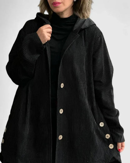 Everyday style women's comfortable hooded jacket. Essential casual outerwear for autumn & winter layering.