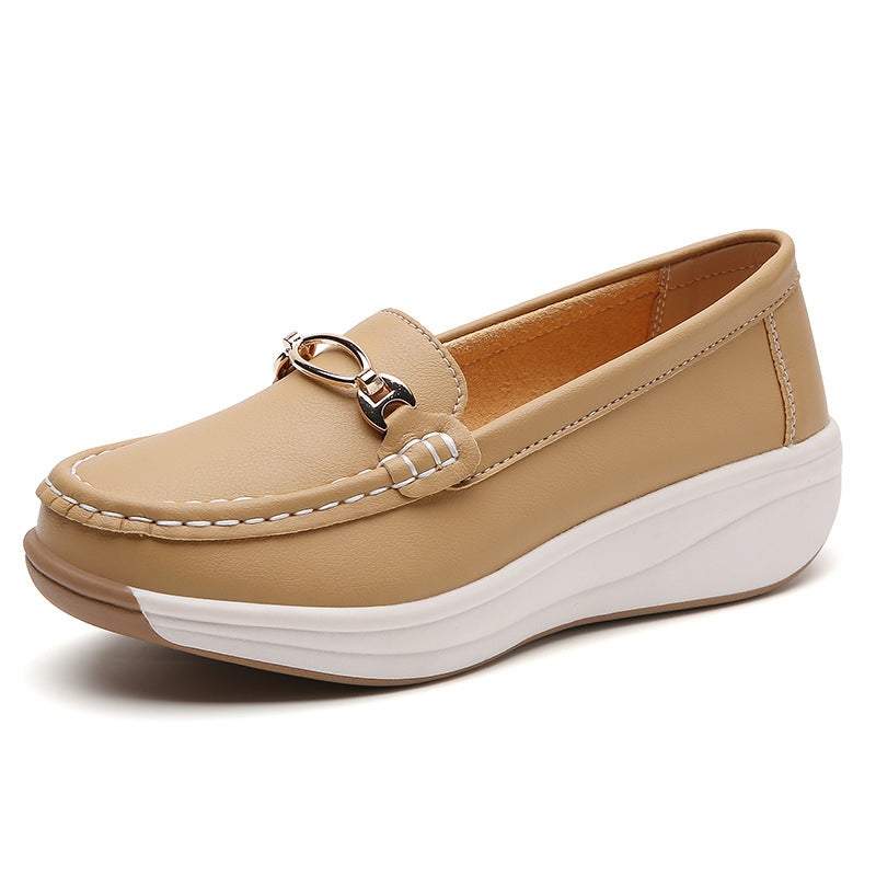 Women's comfortable orthopedic loafers for all-day wear with arch support.