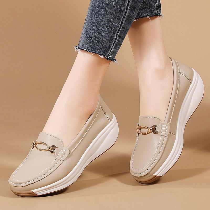 Women's walking loafers with excellent orthopedic arch support for comfortable all-day wear.