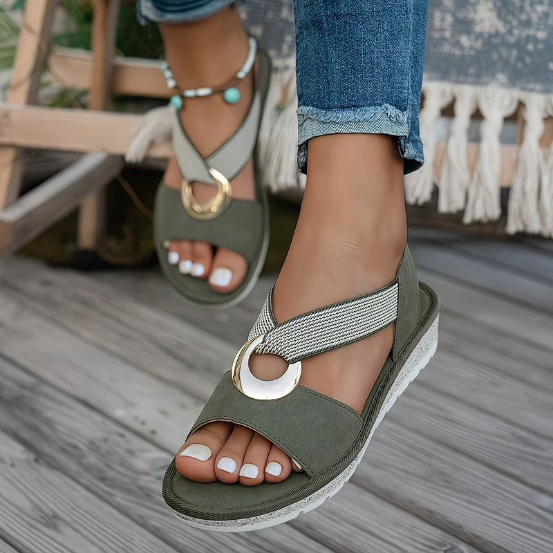 High-comfort women's supportive sandals, excellent for daily wear & easing foot pain. Orthopedic design.