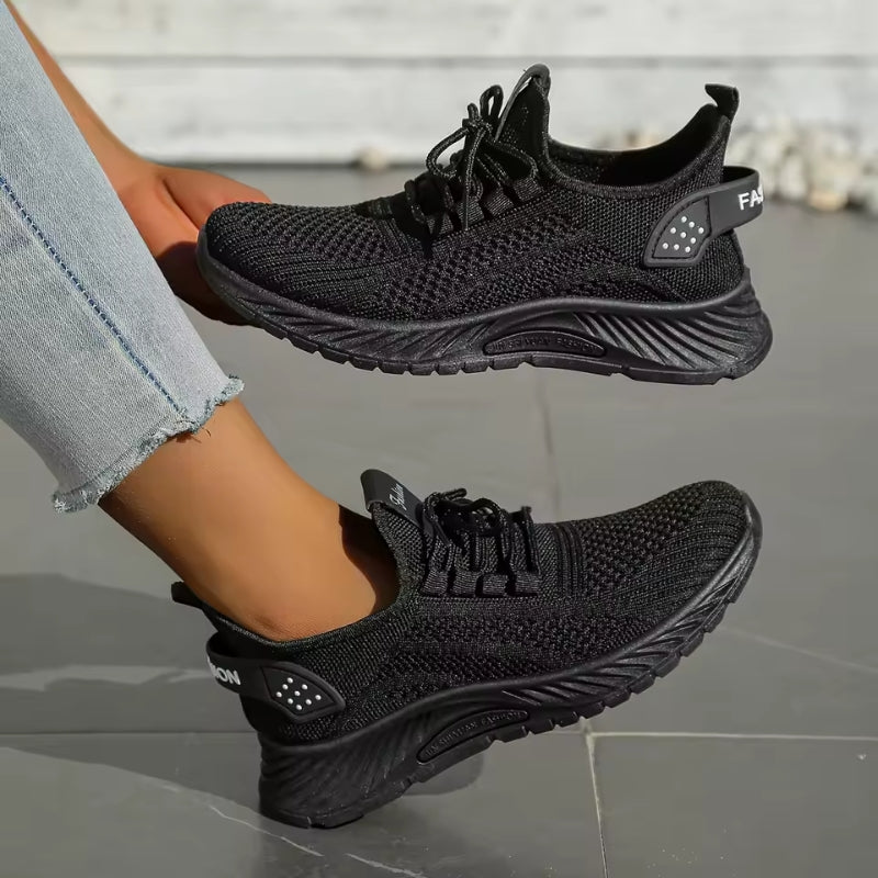 Stylish women's comfort footwear: orthopedic sneakers with arch support for long walks.