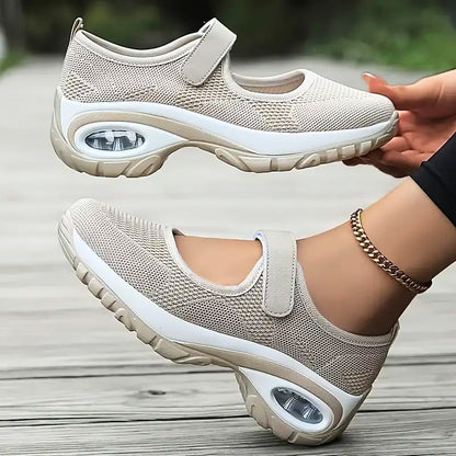 Women's comfortable orthopedic walking shoes with arch support, ideal for active lifestyles & pain relief.