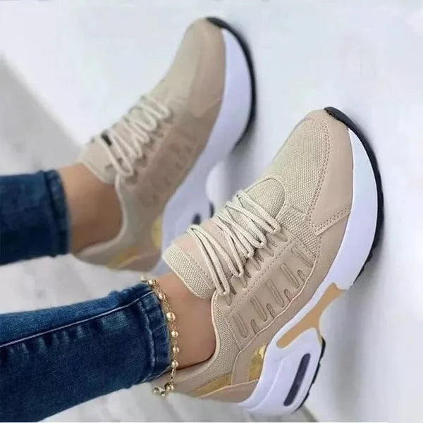 Essential women's comfort footwear, orthopedic walking sneakers designed for all-day foot health & support.