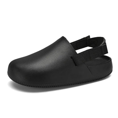 Versatile women's clogs, great everyday footwear. Features adjustable strap, cushioned comfort, & slip-on design.