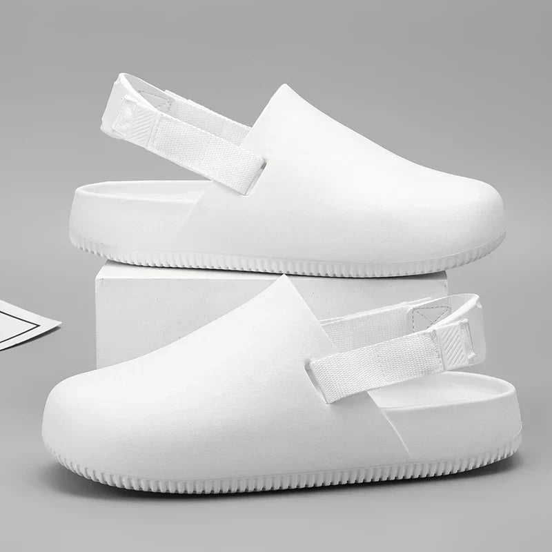 Stylish women's casual clogs with easy slip-on design & adjustable strap for all-day comfortable everyday wear.