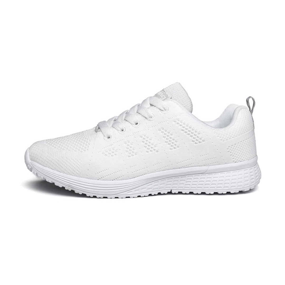 Women's comfortable sneakers with cushioned insole & arch support for everyday wear. Lightweight walking shoes.