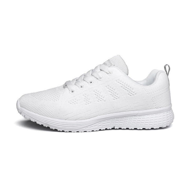Women's comfortable sneakers with cushioned insole & arch support for everyday wear. Lightweight walking shoes.