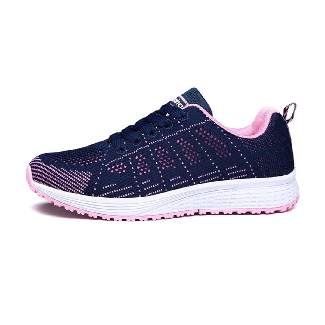 Lightweight women's walking sneakers with adjustable straps & supportive cushioned insole for all-day comfort.
