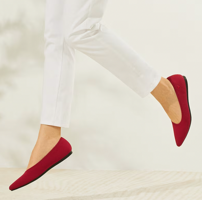 Women's comfortable spring flats. Lightweight slip-on ballerinas for everyday wear.