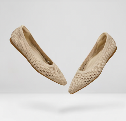 Women's comfy spring flats. Elegant lightweight ballerinas, perfect for daily fashion.