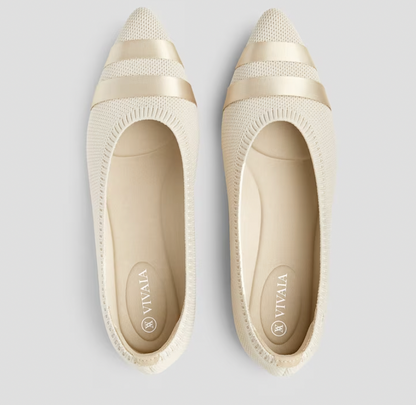 Breathable women's slip-on ballerinas. Comfortable and lightweight flats for spring/summer.