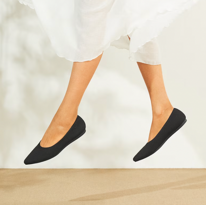 Chic women's comfortable ballerinas. Lightweight spring flats for casual elegance.