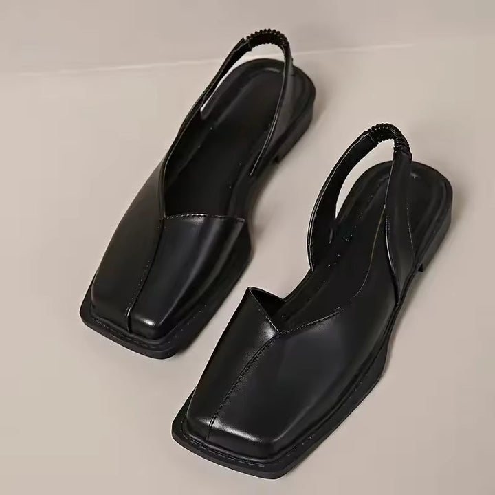 Versatile women's comfortable square-toe slip-on flats, perfect for effortless everyday elegance.
