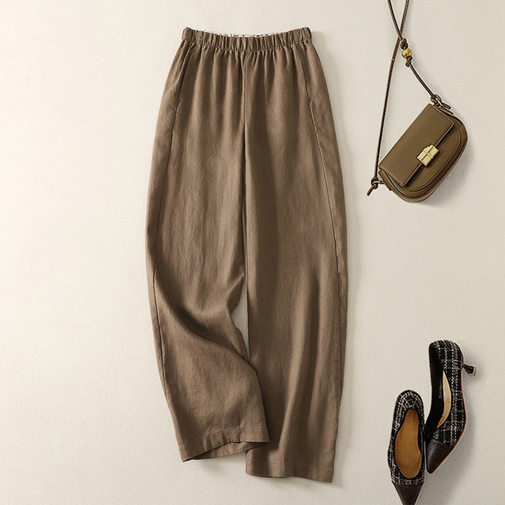 Classic straight leg women's pants. Elegant & versatile trousers perfect for spring, summer, and fall outfits.